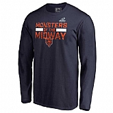 Men's Bears Navy 2018 NFL Playoffs Monsters Of The Midway Long Sleeve T-Shirt,baseball caps,new era cap wholesale,wholesale hats